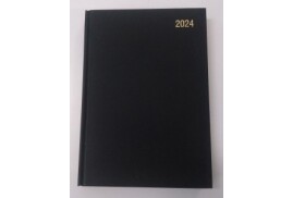 ValueX Diary A4 Day Per Page 2024 Black - BUSA41 Black